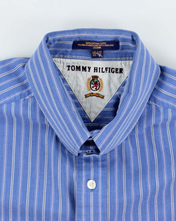 Vintage 90's Tommy Hilfiger Striped Long Sleeve Shirt - XL