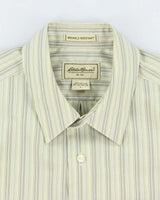 Vintage 2000's Eddie Bauer Heavyweight Striped Shirt - L