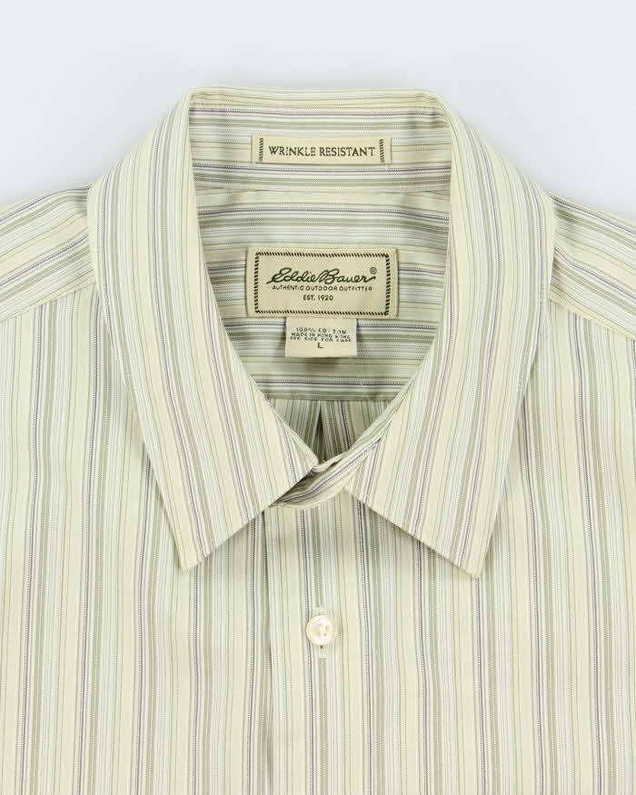 Vintage 2000's Eddie Bauer Heavyweight Striped Shirt - L