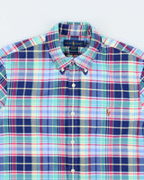 Vintage Ralph Lauren Slim Fit Short Sleeve Shirt - L
