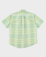 Vintage 90's Tommy Hilfiger Patterned Short Sleeve Shirt - L