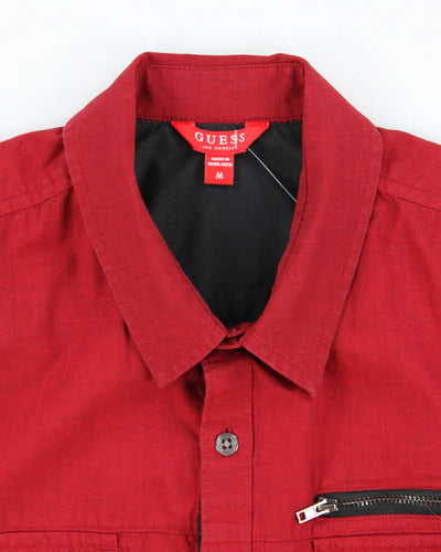 Vintage Y2K Guess Military Short Sleeve Utility Shirt - M