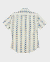 Vintage Western Atlantic Snap Button Patterned Western Shirt - M