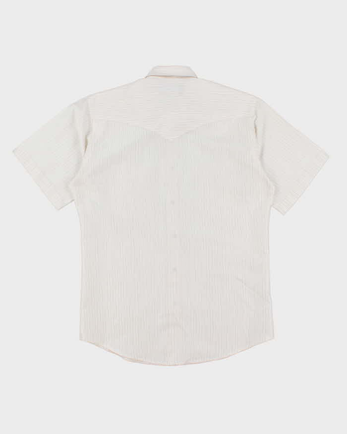 Vintage 90's Wrangler Snap Button Striped Western Shirt - M