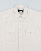 Vintage 90's Wrangler Snap Button Striped Western Shirt - M