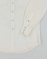 Vintage 70's H Bar C Embroidered Flower Long Sleeve Western Shirt - L