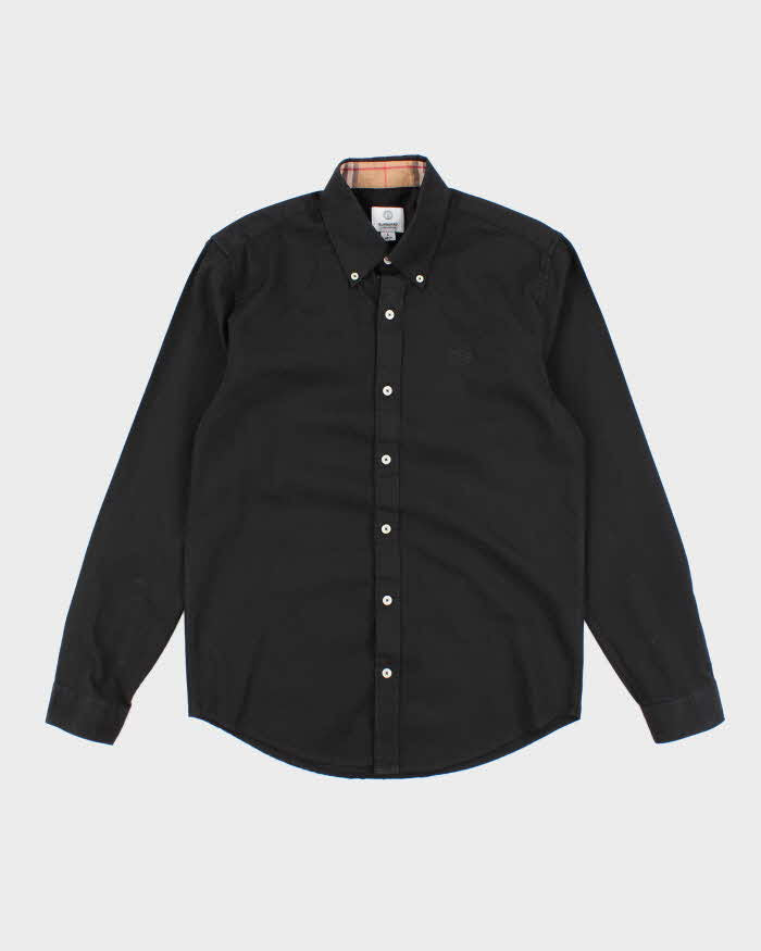 Vintage Y2K Burberry Nova Check Collar Long Sleeve Shirt - L