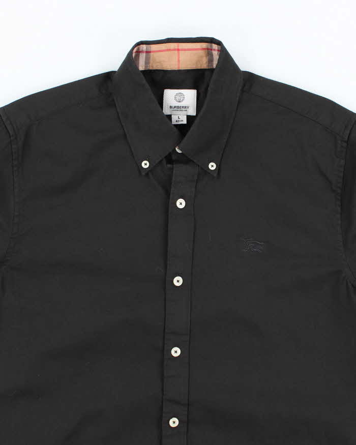 Vintage Y2K Burberry Nova Check Collar Long Sleeve Shirt - L