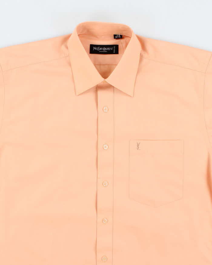 Vintage 90's Yves Saint Laurent Plain Long Sleeve Shirt - L