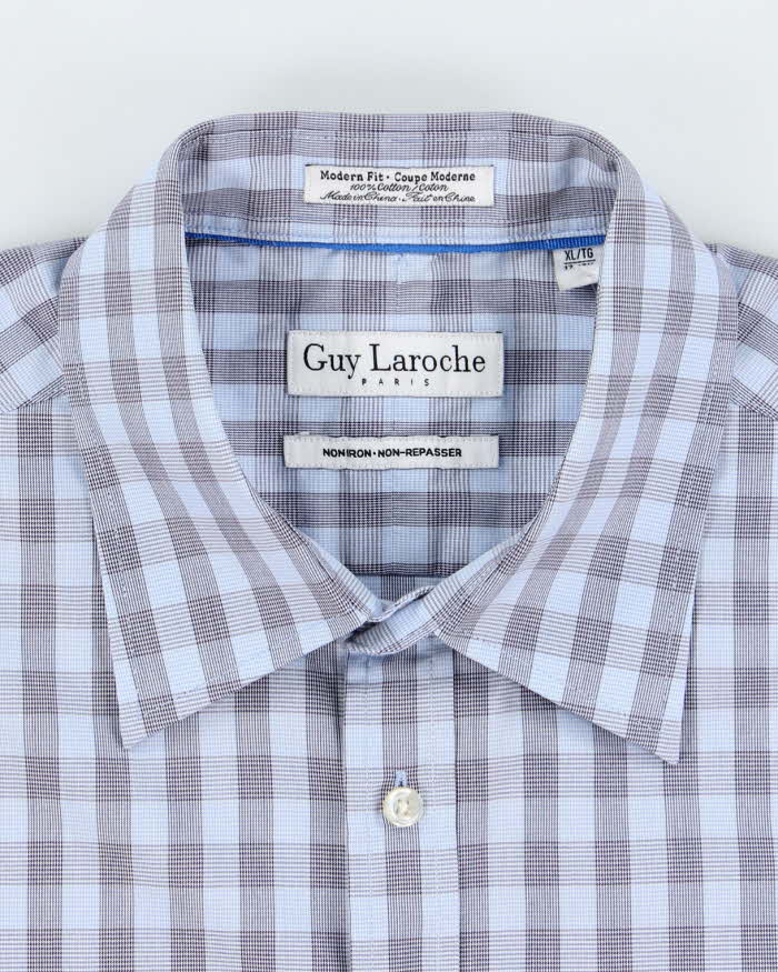 Vintage Guy Laroche Oversized Long Sleeve Flannel Shirt - XL