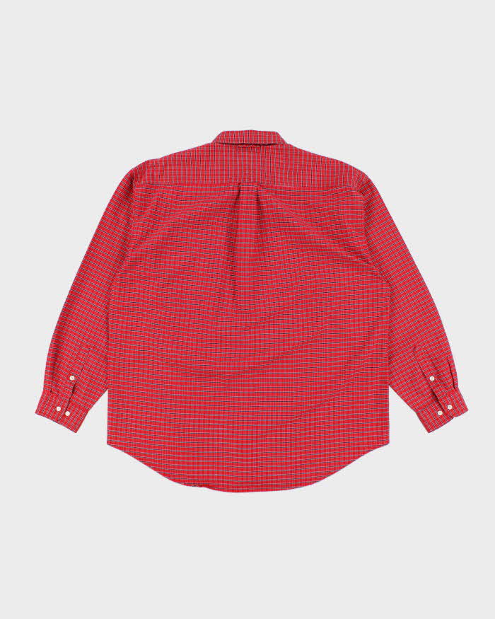 Vintage Y2K Tommy Hilfiger Oversized Patterned Flannel Shirt - XL