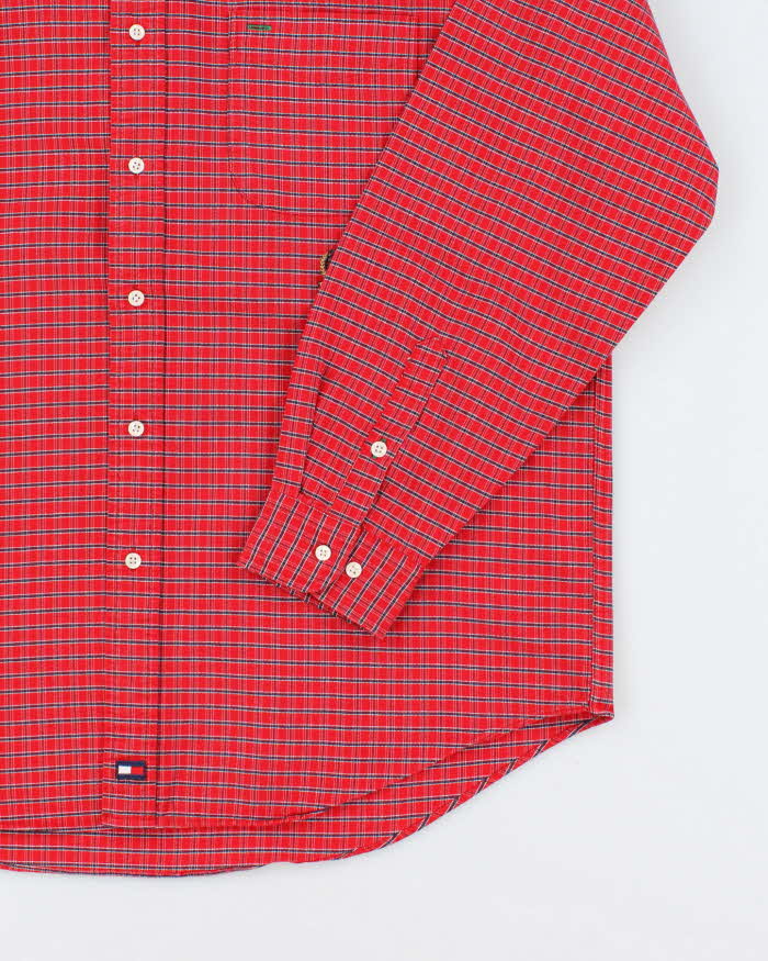 Vintage Y2K Tommy Hilfiger Oversized Patterned Flannel Shirt - XL