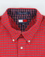 Vintage Y2K Tommy Hilfiger Oversized Patterned Flannel Shirt - XL