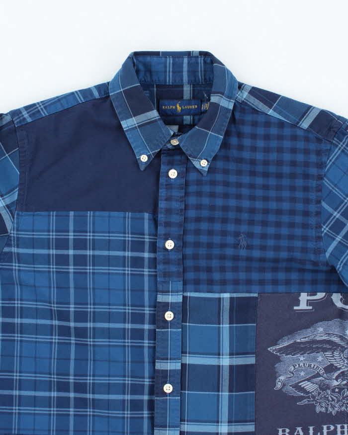 Vintage 2000's Ralph Lauren Patched Patterned Long Sleeve Shirt - S