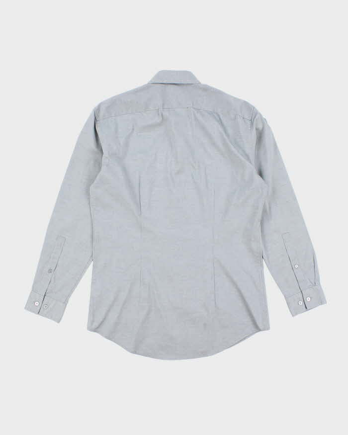 Vintage DKNY Plain Slim Fit Long Sleeve Shirt - S