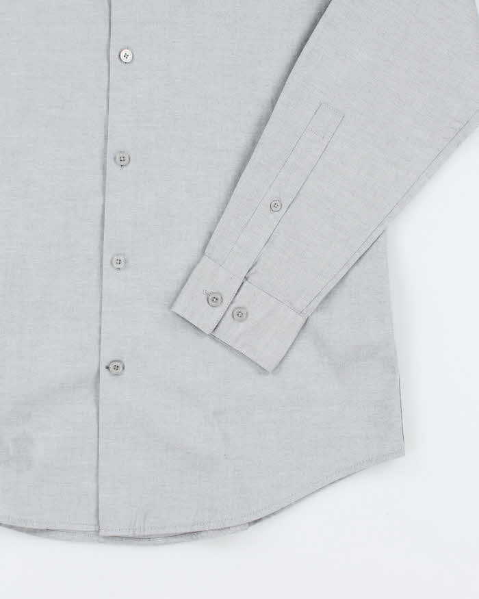 Vintage DKNY Plain Slim Fit Long Sleeve Shirt - S