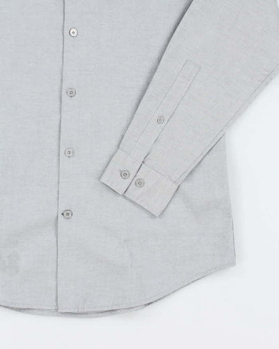 Vintage DKNY Plain Slim Fit Long Sleeve Shirt - S