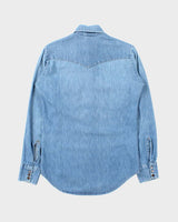 Vintage 90's Levi's Medium Wash Snap Button Denim Shirt - S