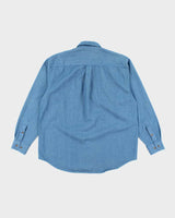 Vintage 2000's Ralph Lauren Medium Wash Long Sleeve Denim Shirt - L