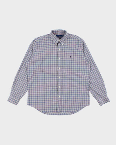 Vintage Y2K Ralph Lauren Oversized Patterned Long Sleeve Shirt - L