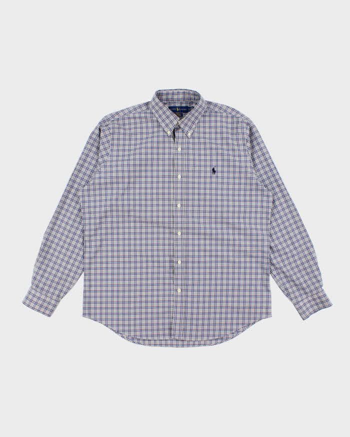 Vintage Y2K Ralph Lauren Oversized Patterned Long Sleeve Shirt - L