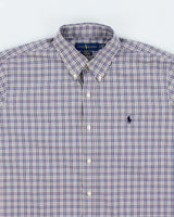 Vintage Y2K Ralph Lauren Oversized Patterned Long Sleeve Shirt - L