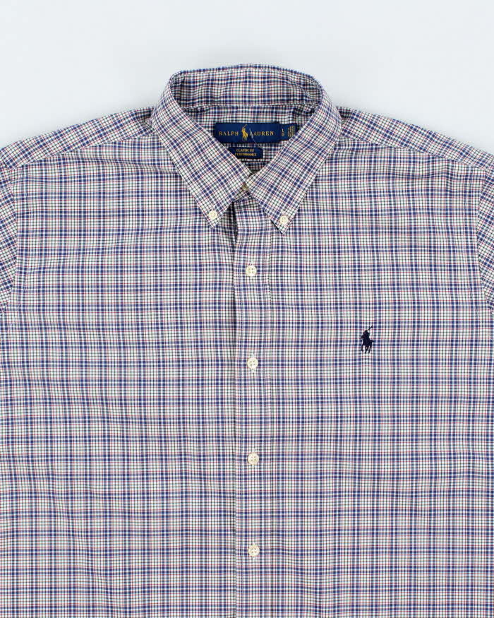 Vintage Y2K Ralph Lauren Oversized Patterned Long Sleeve Shirt - L