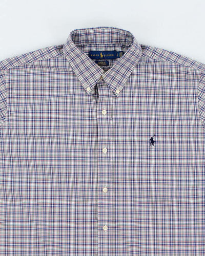 Vintage Y2K Ralph Lauren Oversized Patterned Long Sleeve Shirt - L