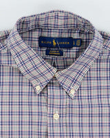 Vintage Y2K Ralph Lauren Oversized Patterned Long Sleeve Shirt - L