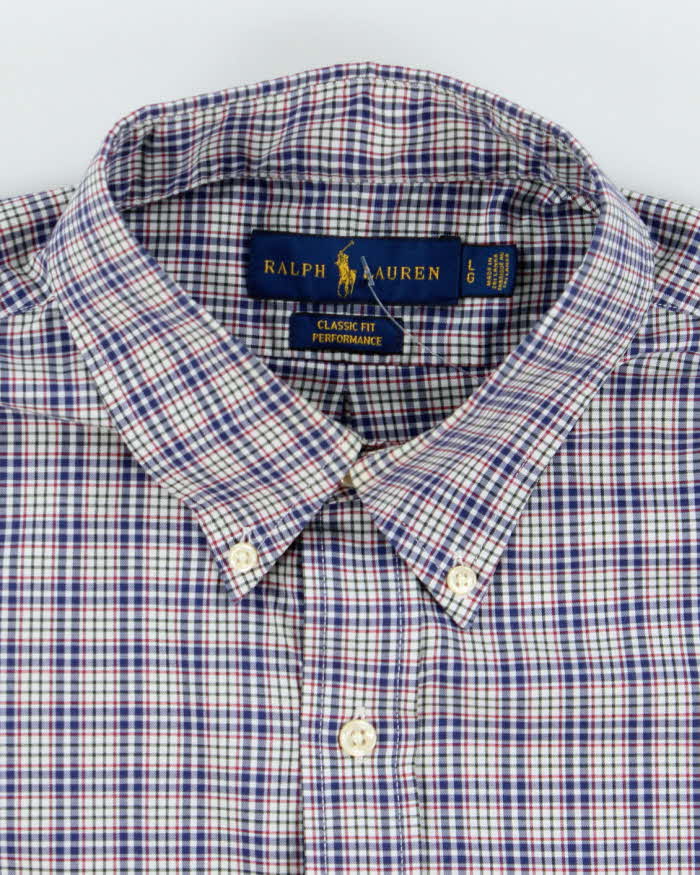 Vintage Y2K Ralph Lauren Oversized Patterned Long Sleeve Shirt - L