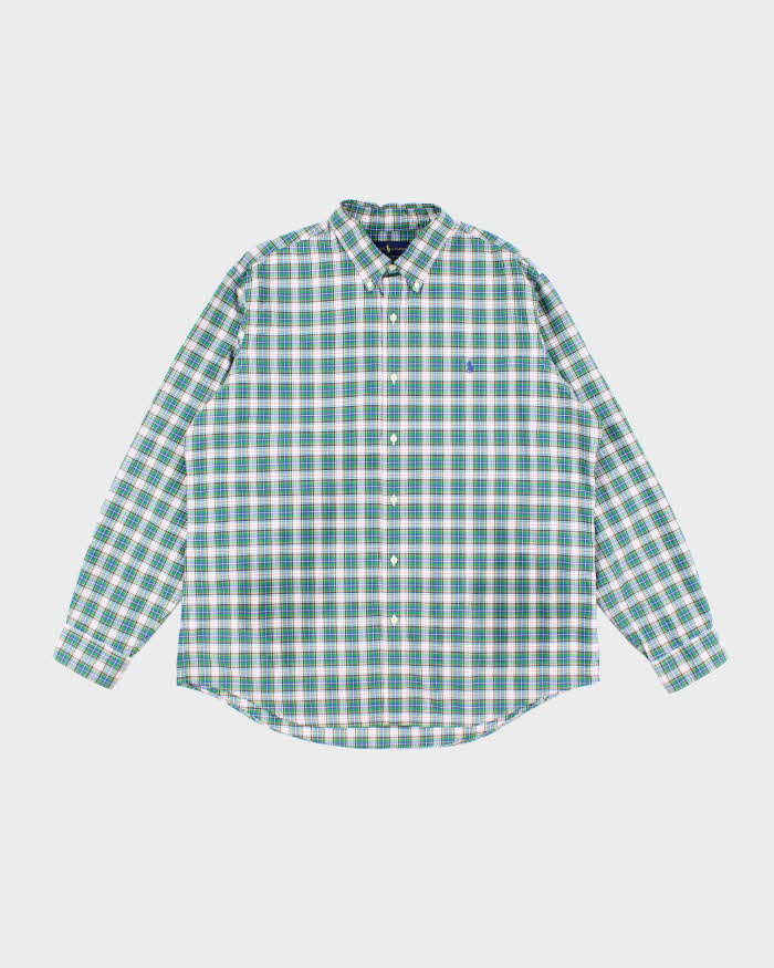 Vintage Y2K Ralph Lauren Oversized Patterned Long Sleeve Shirt - XL