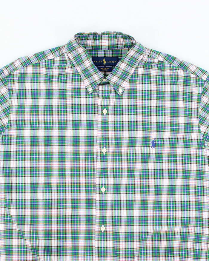 Vintage Y2K Ralph Lauren Oversized Patterned Long Sleeve Shirt - XL