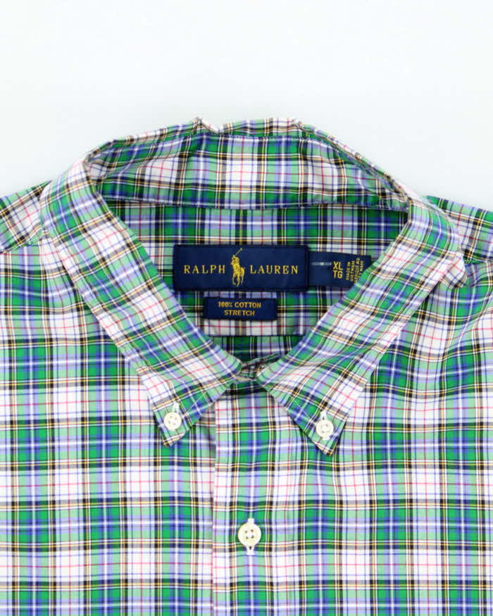 Vintage Y2K Ralph Lauren Oversized Patterned Long Sleeve Shirt - XL