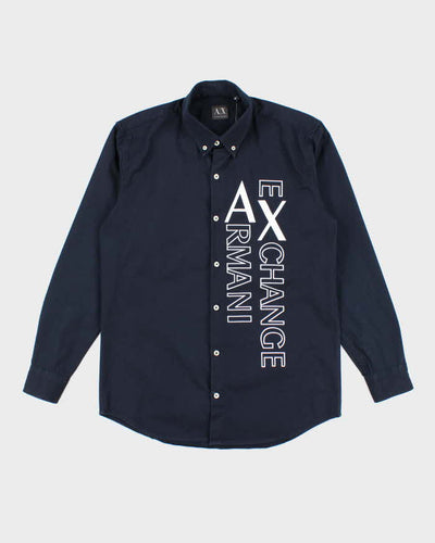 Vintage Y2K Armani Exchange Graphic Printed Long Sleeve Shirt - XL