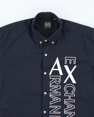 Vintage Y2K Armani Exchange Graphic Printed Long Sleeve Shirt - XL