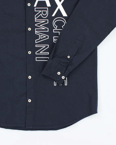 Vintage Y2K Armani Exchange Graphic Printed Long Sleeve Shirt - XL