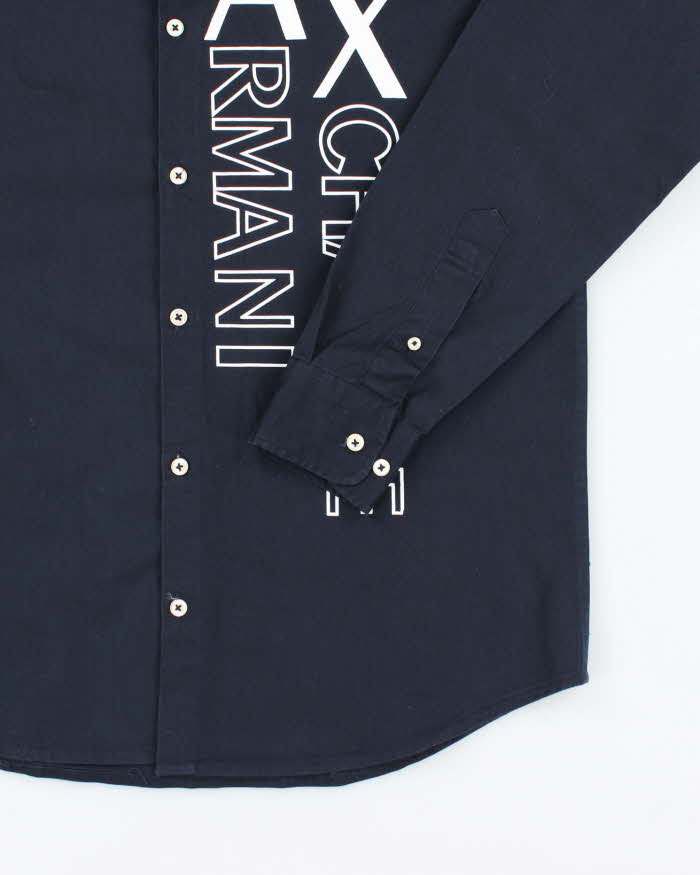 Vintage Y2K Armani Exchange Graphic Printed Long Sleeve Shirt - XL