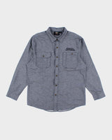 Vintage 2000's Harley Davidson Embroidered Snap Button Shirt - XL