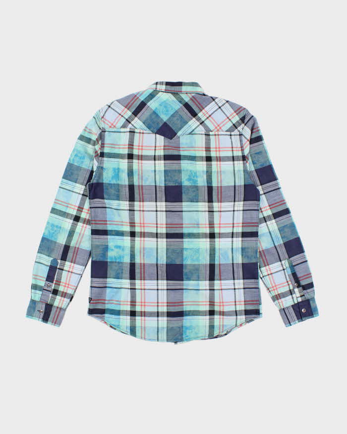 Vintage Y2K Guess Patterned Long Sleeve Shirt - M