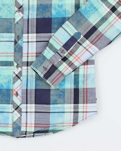 Vintage Y2K Guess Patterned Long Sleeve Shirt - M