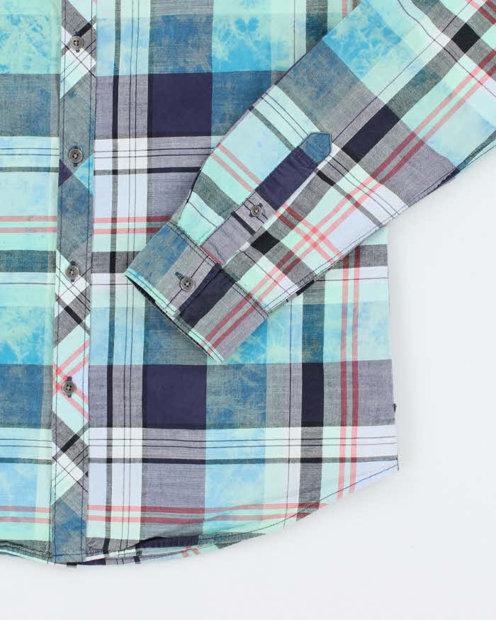 Vintage Y2K Guess Patterned Long Sleeve Shirt - M