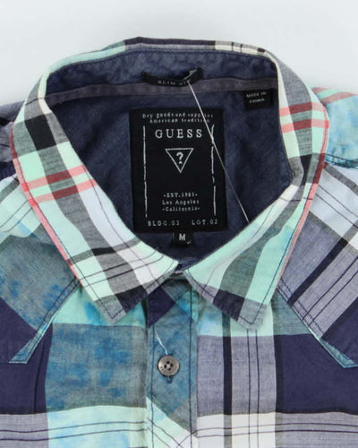 Vintage Y2K Guess Patterned Long Sleeve Shirt - M