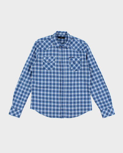 Diesel Blue Western Check Shirt - L