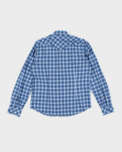 Diesel Blue Western Check Shirt - L