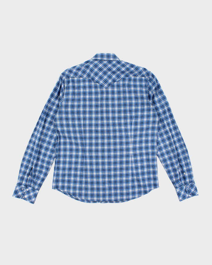 Diesel Blue Western Check Shirt - L