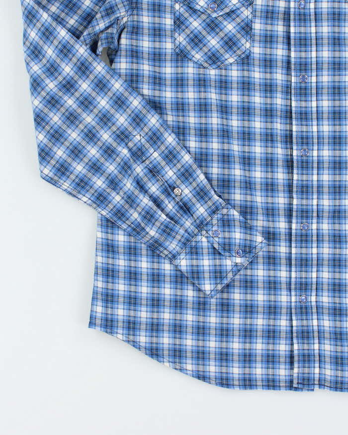Diesel Blue Western Check Shirt - L