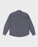 Lacoste Navy Blue Check Shirt - XL