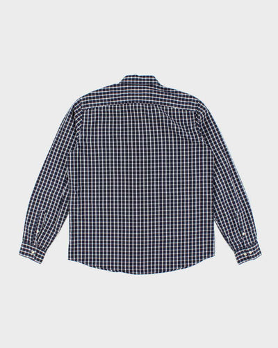 Lacoste Navy Blue Check Shirt - XL