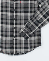 Levi's Navy Check Linen/Cotton Blend Slim Fit Shirt - S