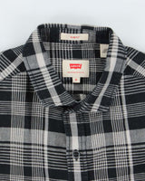 Levi's Navy Check Linen/Cotton Blend Slim Fit Shirt - S